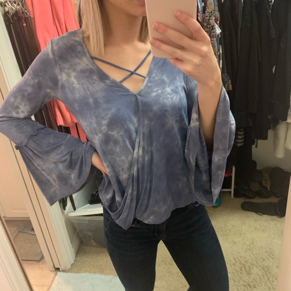 American Eagle Tie-dye top